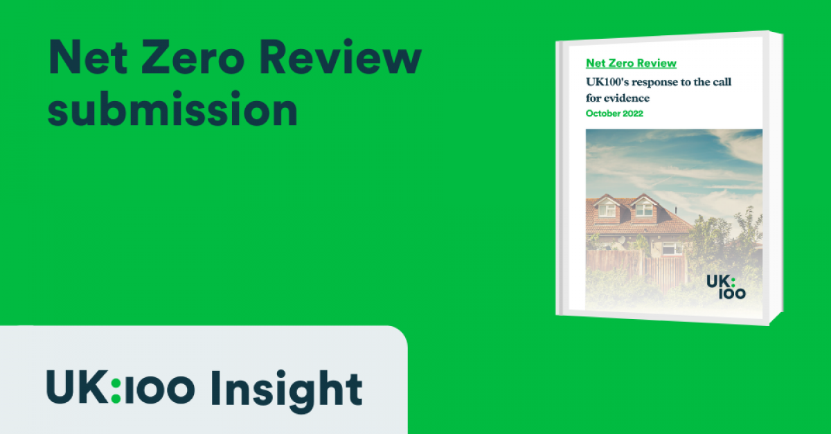 Our response to the Net Zero Review UK100